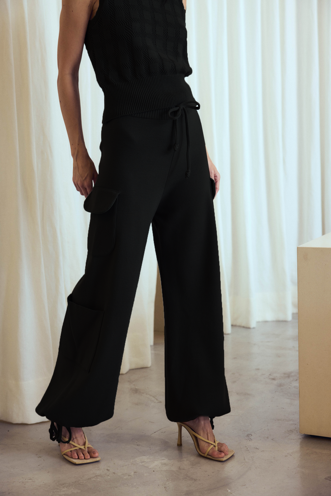 Kenya Black Cargo Pants
